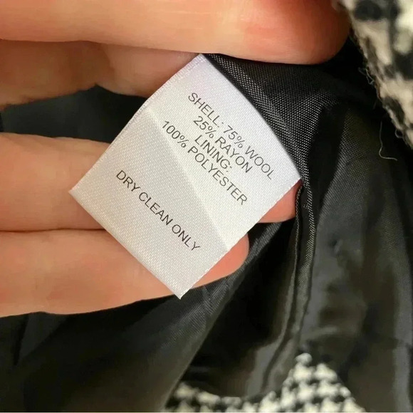 Talbots  vintage houndstooth wool blend jacket made in USA - Picture 5 of 6